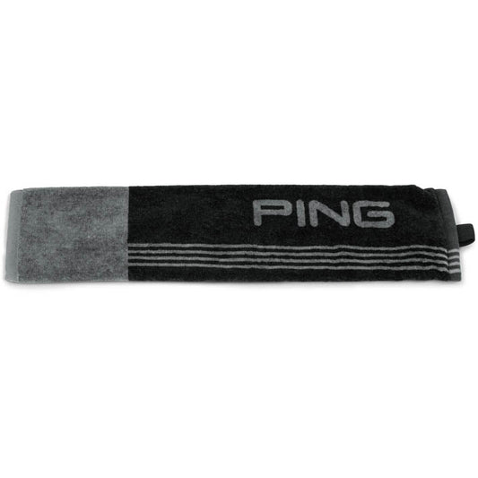 PING Towel Trifold Black/Grey